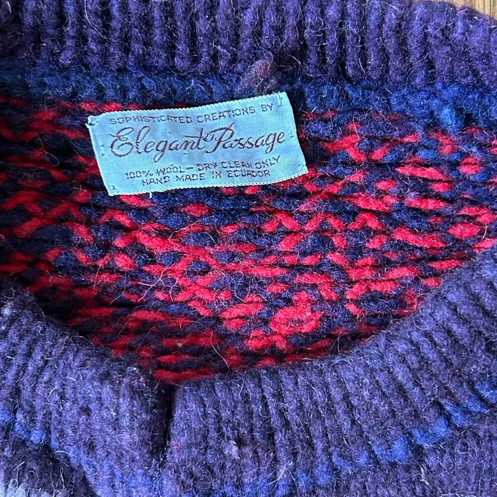 Elegant Passage Vintage Wool Sweater - Picture 4 of 6